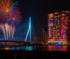 オランダの大晦日の象徴・ロッテルダム・エラスムス橋の年越し花火、中止へ。中止の最大要因は!?