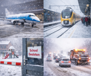 大雪で混乱が続くオランダ。学校休校も相次ぐ。スキポール空港で大量欠航、混乱の長期化により、航空券価格も急上昇。